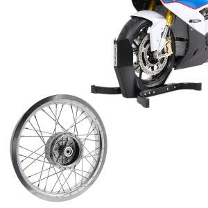 Sett: Motorsykkelrocker Constands Easy-Plus motorsykkelstativ opp til 21 tommer svart + felg 2,15x16 bred egnet for Simson S51 S50 S70 Schwalbe KR51 AF25