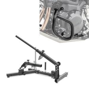 Sett: Dekkskifter ConStands egnet for motorsykkeldekk 12-21" dekkskifter MD4 + crashbar egnet for BMW F 900 GS 2024 motorbeskyttelsesstang SG56