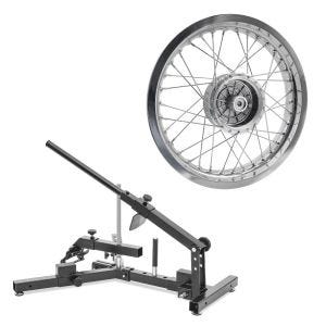 Sett: Dekkskifter ConStands egnet for motorsykkeldekk 12-21" dekkskifter MD4 + felg 2,5x16 bred egnet for Simson S51 S50 S70 Schwalbe KR51 AF26