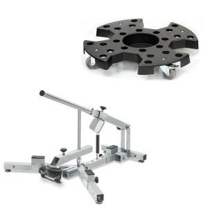 Sett: dekkskifter for motorsykkeldekk 12-21" dekkskifter ConStands MD4Z + dekkrullebrett RR1 for transport av dekk