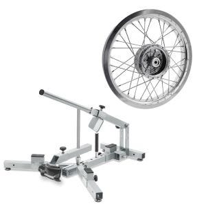 Sett: dekkskifter for motorsykkeldekk 12-21" dekkskifter ConStands MD4Z + felg 2,5x16 bred egnet for Simson S51 S50 S70 Schwalbe KR51 AF26