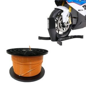 Sett: 300m grensekabel for robotgressklippere Ø4,0mm ekstra sterk + motorsykkel rocker Easy-Plus svart