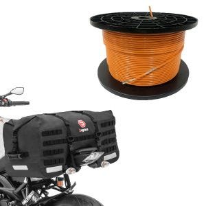 Sett: 300m grensekabel for robotgressklippere Ø4,0mm ekstra sterk + halebag SX70 70Ltr i sort
