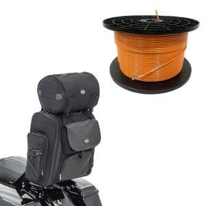Sett: 300m grensekabel for robotgressklippere Ø4,0mm ekstra sterk + sissy bar bag SXL