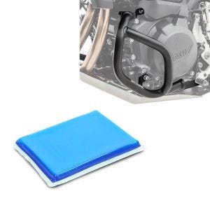 Sett: crashbar egnet for BMW F 900 GS 2024 Motoguard SG56 + gelpute innebygd pute XL egnet for motorsykkelsete 25x20x1,5 cm