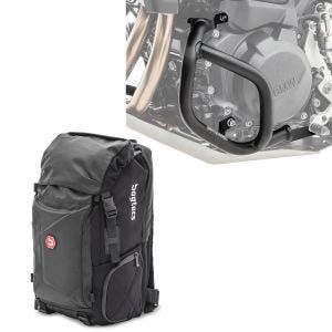 Sett: crashbar egnet for BMW F 900 GS 2024 Motoguard SG56 + ryggsekk HX5