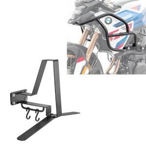 Sett: øvre kollisjonsstang egnet for BMW F 900 GS 2024 Motoguard HG53 svart + klesstativ XGP WH2 veggfeste hjelmholder svart