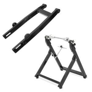Sett: Tuning boks svingarm egnet for Simson S51 S50 S53 S70 S83 forsterket + balanseringsstativ WU-2 balanseenhet svart