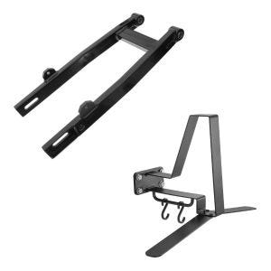 Sett: Tuning boks svingarm egnet for Simson S51 S50 S53 S70 S83 forsterket + klesstativ XGP WH2 veggfeste hjelmholder svart