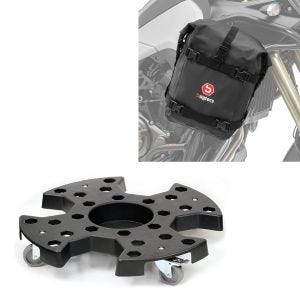 Sett: dekkrullebrett RR1 Vanit dekkvogn egnet for transport av dekk + crashbarbag egnet for crashbar K4 Dry Bag 10 L