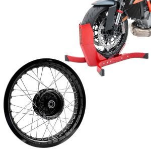 Sett: Felg 2,5x16 bred egnet for Simson S51 S50 S70 Schwalbe KR51 AF23 svart + motorsykkel rocker Easy-Plus rød