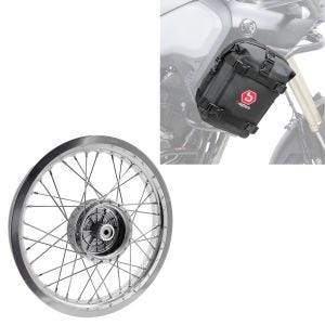 Sett: felg 2,15x16 bred egnet for Simson S51 S50 S70 Schwalbe KR51 AF25 + crash bar bag K3 6L
