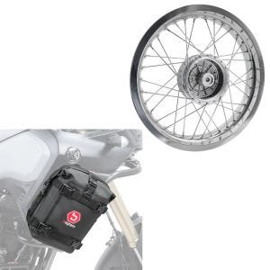 Sett: felg 2,5x16 bred egnet for Simson S51 S50 S70 Schwalbe KR51 AF26 + crash bar bag K3 6L