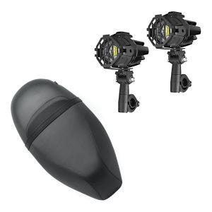 Sett: Sete egnet for Piaggio Zip 50 100 125 Craftride SP4 Sete komplett + 2x LED-tåkelys