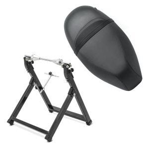 Sett: benk egnet for Piaggio Zip 50 100 125 Craftride SP4 benk komplett + balanseringsstativ WU-2 balanseringsenhet svart