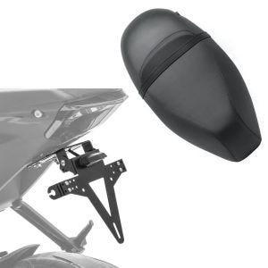Sett: Sete egnet for Piaggio Zip 50 100 125 Craftride SP4 Sete komplett + nummerskiltholder KH4 nummerskiltholder med LED-belysning