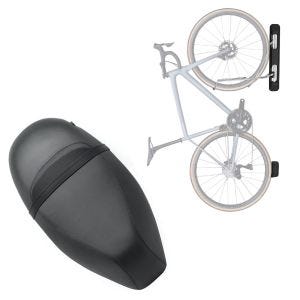 Sett: benk egnet for Piaggio Zip 50 100 125 Craftride SP4 benk komplett + svingbart sykkelveggfeste ME84 svart