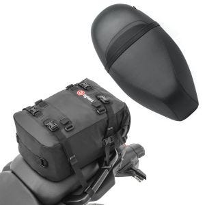 Sett: benk egnet for Piaggio Zip 50 100 125 Craftride SP4 benk komplett + haleveske KH2 ryggsekk 20 L svart