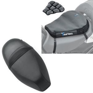 Sett: benk egnet for Piaggio Zip 50 100 125 Craftride SP4 benk komplett + luftpute Air Deluxe M komfortsetepute i svart