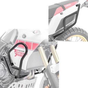 Sett Motor Crash Bar og Rear Crash Bar egnet for Yamaha Tenere 700 19-24 Motoguard topp RG20