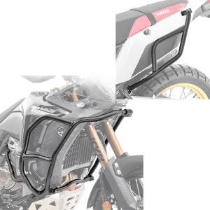 Sett med beskyttelsesstenger og bakre kollisjonsbøyler egnet for Yamaha Tenere 700 World Raid 22-24 Motoguard topp RG22
