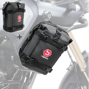 Set Sturzbügeltaschen Bagtecs K3 passend für Motorrad Schutzbügel wasserdicht 2x 6Ltr in schwarz Paar DPLC