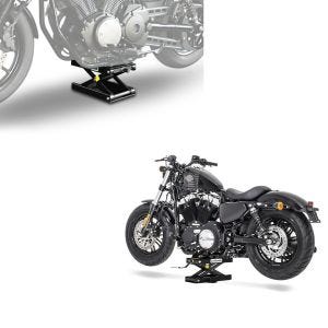 Sett: Mini-Lift sakseløft opp til kg i sort + Midlift M motorsykkelløfter egnet for chopper / custom sykkel opp til kg CB38945