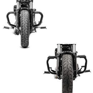 Set: Sturzbügel Mustache für Harley Davidson Sportster 04-20 + Sturzbügel Harley Davidson Sportster 04-20 Mustache in schwarz_1