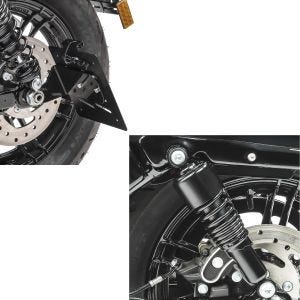 Set: Stoßdämpfer 10,5" Harley Sportster 04-20 Federbein + Seitlicher Kennzeichenhalter S für Harley Sportster 04-20_1