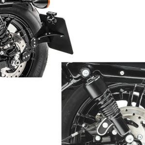 Set: Stoßdämpfer 10,5" Harley Sportster 04-20 Federbein + Seitlicher Kennzeichenhalter für Harley Sportster 04-20_1