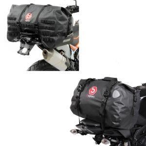 Set: Hecktasche SX70 70Ltr wasserdicht in schwarz + Hecktasche Drybag TB40 Wasserdicht Volumen 40l_1