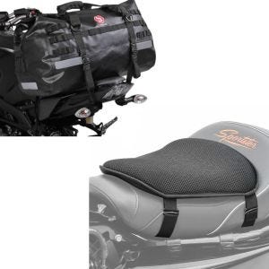 Sett: halebag Drybag XB50 vanntett volum 50l + gel setepute M universal komfortpute svart