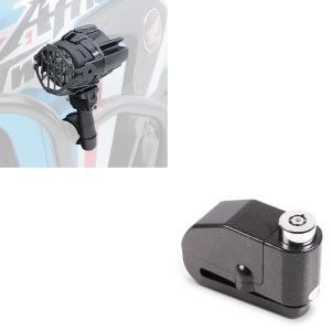 Set: LED Zusatzscheinwerfer Lumitecs SX22 mit Halter + Bremsscheibenschloss Alarm 120dB schwarz_1