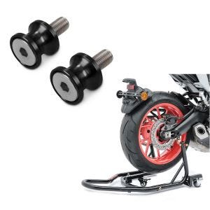 Set: Rangierhilfe Montageständer Hinterrad Mover 2 Racing schwarz matt + Prismabuchsen-Racingadapter Motea Jerez M8 schwarz_1