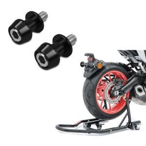 Sett: Manøvreringshjelp monteringsstativ bakhjul Mover 2 Racing svart matt Constands + prismatisk socket racing adapter Motea Assen M8 svart