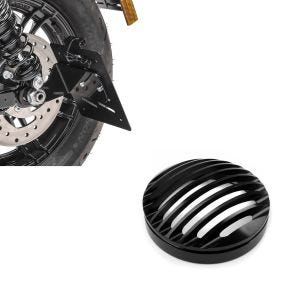 Set: Seitlicher Kennzeichenhalter S für Harley Sportster 04-20 + Scheinwerfer Grill Harley Davidson Sportster 04-20 in schwarz_1