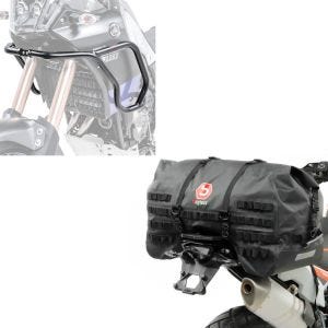 Set: Verkleidungsschutzbügel für Yamaha Tenere 700 19-21 + Hecktasche SX70 70Ltr wasserdicht in schwarz_1