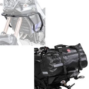 Set: Verkleidungsschutzbügel für Yamaha Tenere 700 19-21 + Hecktasche Drybag XB50 Wasserdicht Volumen 50l_1