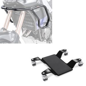 Set: Verkleidungsschutzbügel für Yamaha Tenere 700 19-21 + Rangierhilfe für Hauptständer Easy Mover II bis 320kg in schwarz_1