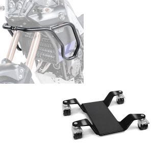 Set: Verkleidungsschutzbügel für Yamaha Tenere 700 19-21 + Rangierhilfe für Hauptständer Easy Mover III bis 400kg in schwarz_1