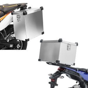 Set: Alu Topcase Namib 45 Liter Alukoffer Aluminium + Alu Seitenkoffer Namib 35Ltr Alukoffer_1
