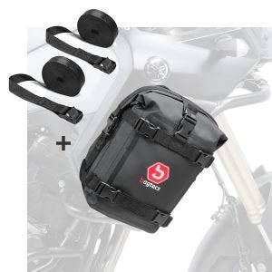 Sturzbügeltasche K3 6L sw + 2x Spanngurt 150cm sw für KTM 790 Adventure / R_1
