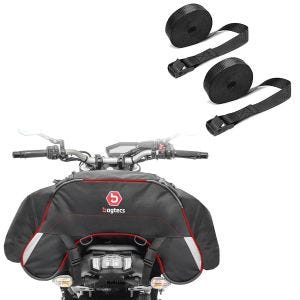Set: Hecktasche WP35 für Beifahrersitz 35 Liter orange + Spanngurt Set Zurrgurte 150cm 2 Stück in schwarz_1