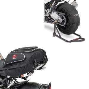 Dekkvarmersett Billown 60-80-95 °C egnet for forhjul bakhjul 17 tommer + halebag X50 bakbagasjebag 50 liter i svart