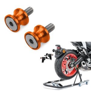 Set: Rangierhilfe Montageständer hinten Mover 1 + Prismabuchsen-Racingadapter Motea Jerez M10 x 1.5 orange_1