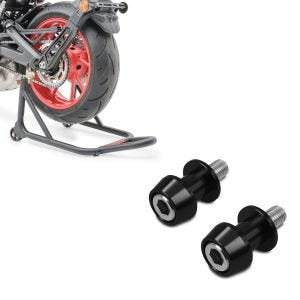 Sett: Basic bakhjulsreparasjonsstativ matt svart + prismatisk socket racing adapter Motea Assen M6 svart