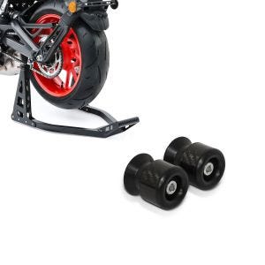Set: Montageständer Hinterrad Superlight Racing schwarz + Schwingenschützer Bobbins für Montageständer M6-8 carbon_1