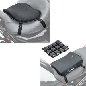 Sett: Gel setepute L komfortpute universal i sort + luftpute Air Deluxe S komfortsetepute i svart
