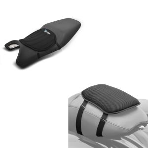 Set: Gel Sitzkissen Tourtecs S Komfortkissen universal in schwarz + Gel Sitzkissen Tourtecs Neopren M Gelkissen Sitzauflage in schwarz_1