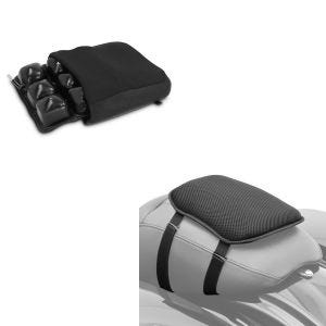 Sett: Gel setepute S komfortpute universal i sort + luftpute Air S komfortsetepute i svart